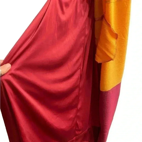 Lane Bryant Boho Maxi halter dress striped in pink orange & yellow size 22/24 - Picture 6 of 9